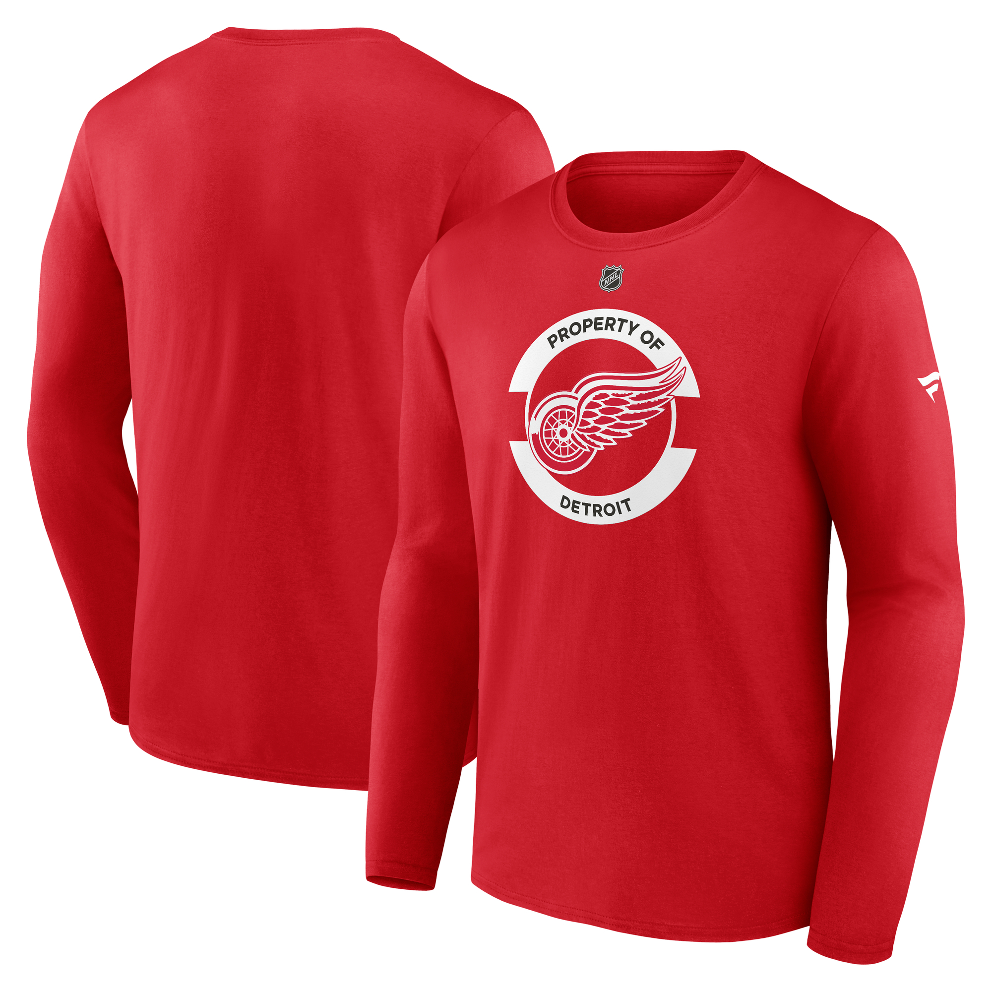 Men's Fanatics Red Detroit Red Wings Authentic Pro Core Secondary Long Sleeve T-Shirt